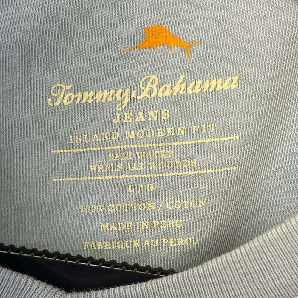 Tommy Bahama Jeans Island Distressed Modern Fit V-Neck T-Shirt Sz L - Picture 3 of 9